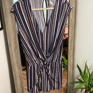 BCBGeneration Striped Romper